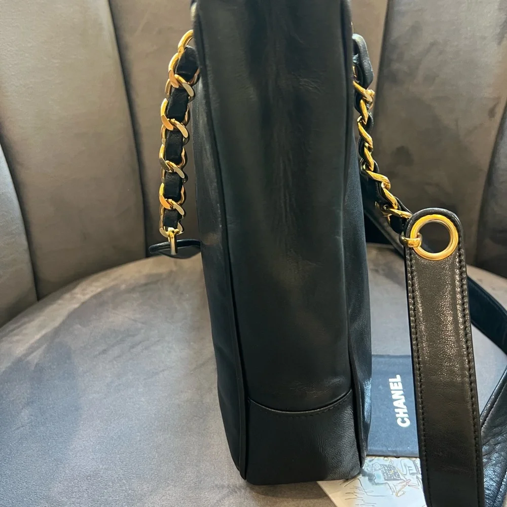 Chanel Lambskin 24k Gold Tote Bag - Picture 7 of 16